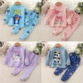thumbnail image 2 of Conjunto de ropa interior para niños y niñas, pijama puro, Calzoncillos largos, ropa para el hogar, primavera y otoño, novedad de 2023, 2 of 4