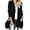 Black, variant on Womens Cardigan Sweater Coat Long Sleeve Open Front Knitted Outwear with Pockets