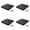 4pc, variant on 4x4 Post Cap Fence Post Caps Black Aluminum Pyramid Post Cap Cover Waterproof Outdoor Deck Fence Wood Post Protector Decorative Cap 10.6x10.6x1.7cm 1 Pack