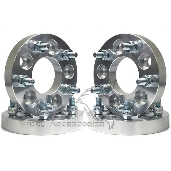 4Pc 5x108 To 5x114.3 Wheel Adapters For Ford Focus Fusion 1" Thick 12x1.5 Studs