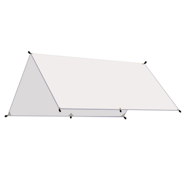 Eigraketly Toldo parasol, toldo para el jardín del hogar, hamaca para acampar al aire libre, senderismo, viajes, tienda de pesca, lona, carpas Blanco 3x4m