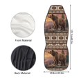 thumbnail image 5 of XYZCANDO Set of 2 Car Seat Covers for Interior Automobile Seat Cover Pad Mat Waterproof Lightweight, Van SUV Truck Front Seat Car Covers, Bear Sunset, 5 of 8
