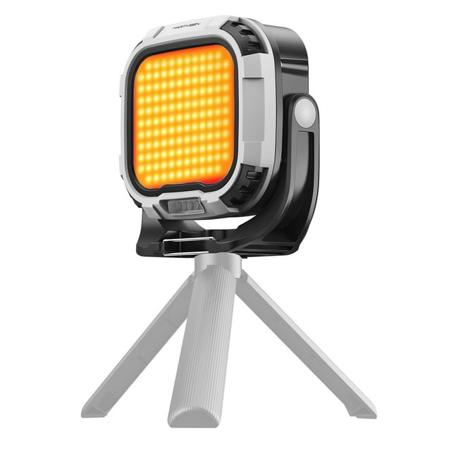 MARTVSEN R7 PRO 28W Magnetic LED Video Light Portable Fill Light Multifunctional Camera Light with Red Warning Light Handle & 1/4in Screw Hole CRI≥95 2700K-6500K Dimmable Built-in 5400mAh Ba