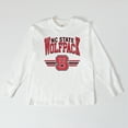 thumbnail image 3 of Women's Gameday Couture White NC State Wolfpack Oversized Swift Strike Long Sleeve T-Shirt, 3 of 4