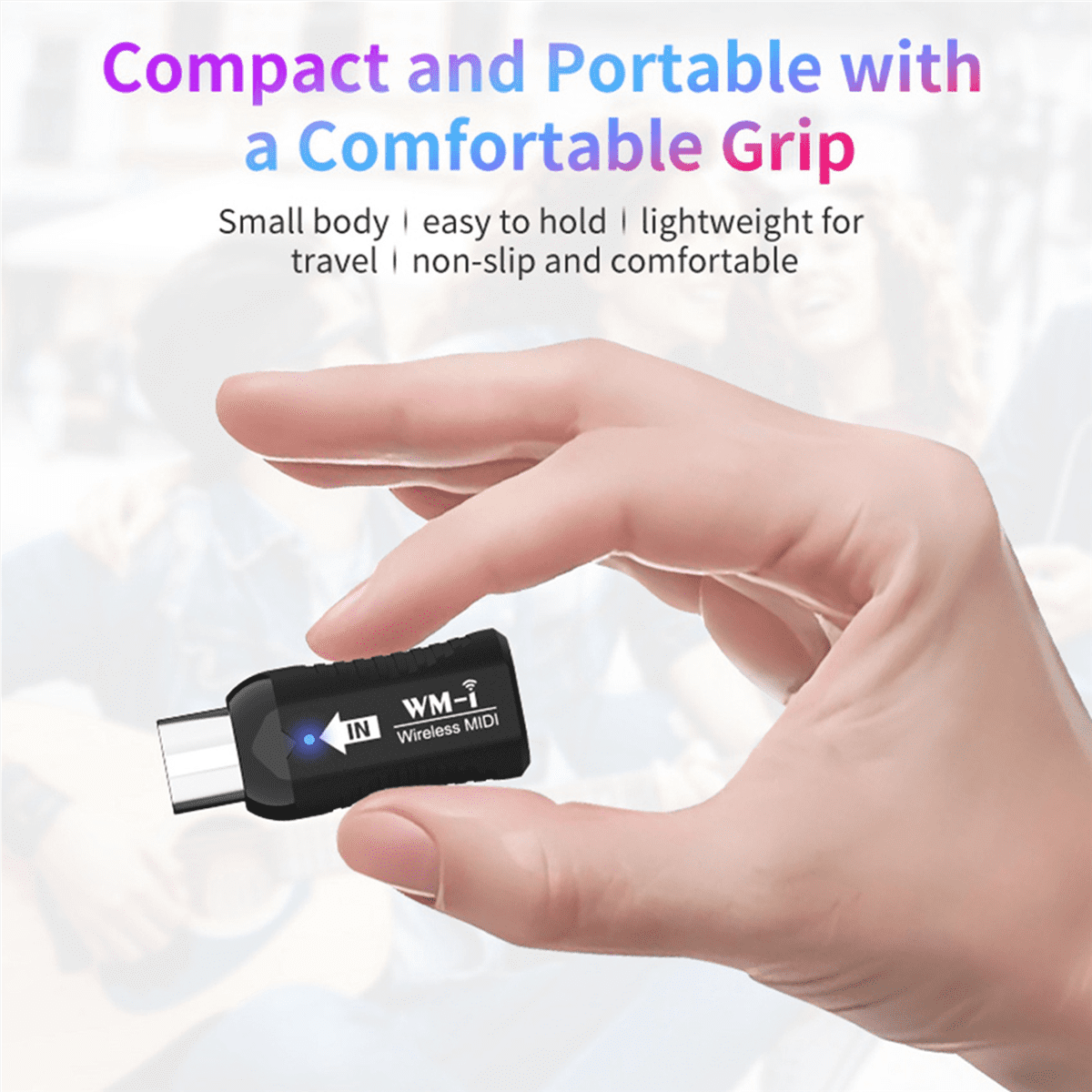 2X Rechargeable Midi Wireless Guitar System Audio Receiver Transmitter Wireless Midi Adapter for Digital Piano Keyboard,2 set x wireless midi transceiver,Black
