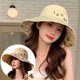 thumbnail image 2 of Sombrero de pescador para mujer Reversible: Sombrero de pesca con letras bordadas Sombrero de safari Sombrero para el sol, 2 of 6