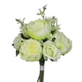 thumbnail image 2 of Admired By Nature 10 Stems Faux English Rose Bud Bouquet, Cream/Green, 2 of 4