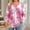 #002-Pink, variant on Plus Size Tops for Women Daily Printed Crewneck Long Sleeve Shirts Gifts