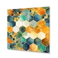 thumbnail image 2 of Designart "Chromatic Hexa Mirage III" Abstract Shapes Metal Wall Decor, 2 of 5