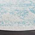 thumbnail image 3 of SAFAVIEH Adirondack Wyatt Traditional Distressed Area Rug, Ivory/Light Blue, 3' x 3' Round - Transitional Modern Design, Ivory & Light Blue, Ideal for Living Room, Bedroom, Dining Space, 3 of 11