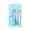 Blue, variant on 6 In 1 Stationery Set, Cute Pen Pencil Set, Including 6-Color Retractable Pen, Ballpoint Pen, Fluorescent Pen, Pencil, Handwriting-Correction Tape & Retractable Eraser, 1set(Green,8.4x4.7")