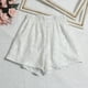 thumbnail image 3 of Pantalones cortos de mujer con lentejuelas, cintura alta y pierna ancha - Ropa de fiesta informal y elegante con cintura elástica, tallas S-XL, 3 of 3