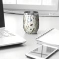 thumbnail image 3 of 12oz Stemless Wine Tumblers Pioneer Flower and Butterfly Vacuum Insulated Stainless Steel Travel Tumbler Cups Mug with Lid and Straw for Champaign,Cocktail,Beer with Cleaning Brush, 3 of 5