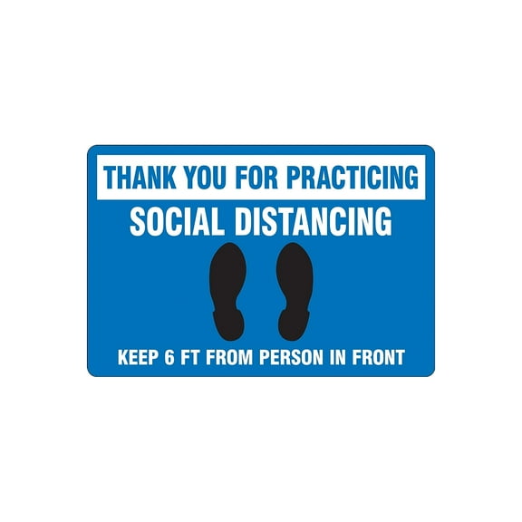 Manufacturer Varies Floor Sign, 12 in H, 18 in W, Vinyl, English, PSR304 PSR304