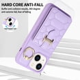 thumbnail image 4 of Nalacover for iPhone 14 Ring Holder Crossbody Wallet Case with Credit Card Slots, Lanyard Shoulder Strap Premium PU Leather Wrist Hand Strap Cover with Kickstand for iPhone 14,Purple, 4 of 10