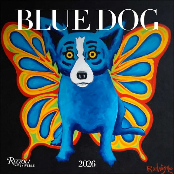 Blue Dog 2026 Wall Calendar, (Paperback)