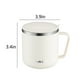 thumbnail image 4 of Fiudx Taza de Acero Inoxidable con Doble Aislamiento, Capacidad de 400 Ml, Asa Ergonómica, Tapa Hermética, Ideal para Viajes, Ideal para La Oficina, Ideal para Uso En Casa o Al Aire Libre, En Beige y, 4 of 7