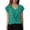 Mint Green, variant on LIUJUNSHOP Women's Comfy Casual Summer Tops Short Sleeve V Neck Blouses T Shirts Twist Knot Basic Tees