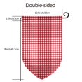 thumbnail image 2 of Sigee Red Checkboard Printed Flag12.5 * 18in Outdoor Yard Flags For Garden Decor, 2 of 9
