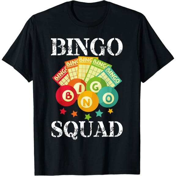 Bingo Squad Designs For Men Women Bingo Lovers Players T-Shirt