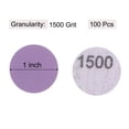 thumbnail image 2 of Unique Bargains 100 Pack 1-Inch Purple Sanding Discs 1500 Grits Hook & Loop Professional Aluminum Oxide Sandpaper Mini Size, 2 of 5