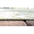 thumbnail image 2 of Unique Loom Outdoor Botanical Bohemian Leaves Rug 9' x 12' Rectangle Green/Ivory, 2 of 2