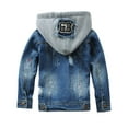 thumbnail image 7 of Ticikt Boys Girls Denim Jacket Kids Toddler Button Down Jeans Jacket Top Coat Outerwear School Travel Teen for All Season,Color:Blue,4-5 Years, 7 of 7