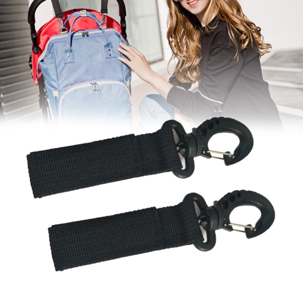 2Pcs Universal Buggy Pram Pushchair Stroller Hook Shopping Bag Holder Clip Hook 