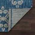 thumbnail image 4 of Alise Rugs Colonnade Transitional Scroll Indoor/Outdoor Area Rug Indigo 2'3'' x 7'3'' 8' Runner Indoor,Outdoor,Runner Living Room,Patio,Entryway Grey, 4 of 5
