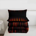 thumbnail image 6 of jejeloiu Modern Geometric Pattern Full Size Comforter Sets For Girls,Gradient Lines Art Bedding Sets For Kids,Reversible,3-Piece, 6 of 8