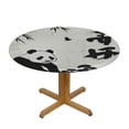 thumbnail image 3 of Orinice Panda Bear Chinese Symbol Round Table Cover Stain Resistant Washable Indoor Outdoor Tablecloth Kitchen Dining Wedding Parties Waterproof 100% Polyester Fiber 38-42, 3 of 8