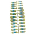 thumbnail image 4 of 24 Pieces False Nails Coffin Design Full Cover Elegant Press-on Gradient Style Artificial Nail Tips Fingernail Accessory for DIY ch03, 4 of 8
