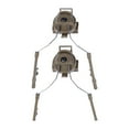 thumbnail image 1 of Adaptador de riel para casco, soporte para auriculares, flexibilidad, rotación de 360 ​​grados, protección auditiva para deportes al aire libre, hombr Marrón, 1 of 8