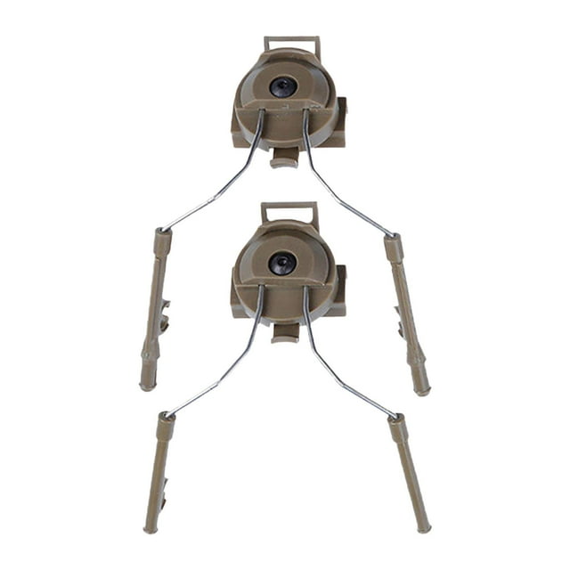 S SERENABLE Helmet Rail Adapter Headphone Rail Bracket for Hunting Outdoor Sports Adults Brown