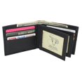 thumbnail image 6 of Mens Wallet RFID Genuine Leather Bifold Wallets For Men, 3 ID Windows 12 Card Holders Gift Box Black, 6 of 8