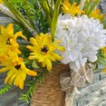 thumbnail image 3 of Artificial Flower Hanging Basket - Realistic Plastic Flowers For Home Decoration Outdoor Wedding And Photography Props, 3 of 3