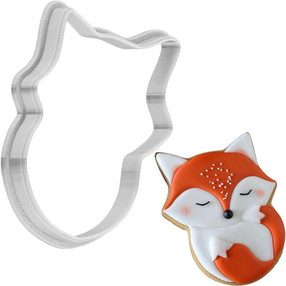 Christmas Fox Cookie Cutter 4 Inch Made in USA by WONDERTORY