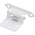 thumbnail image 5 of Silverline SH5001-WT Self Close Hinge 1.2mm Thickness Cabinet Hardware 25 Pairs Face Mount Overlay Variable White Coated, 5 of 7