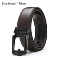 thumbnail image 5 of Eoperou Men Faux Leather Belt Micro Automatic Buckle Ratchet Track Belt Scratch-resistant Belt Fashion Accessories, 5 of 7