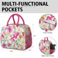 thumbnail image 6 of Womens Pioneer Flower Floral Print Pattern Lunch Box for Work,Insulated Lunch Bag for Women,Loncheras Para Mujer,Leakproof Adult Lunch Bag for Work,Beach,Travel,Picnic,Camping, 6 of 7