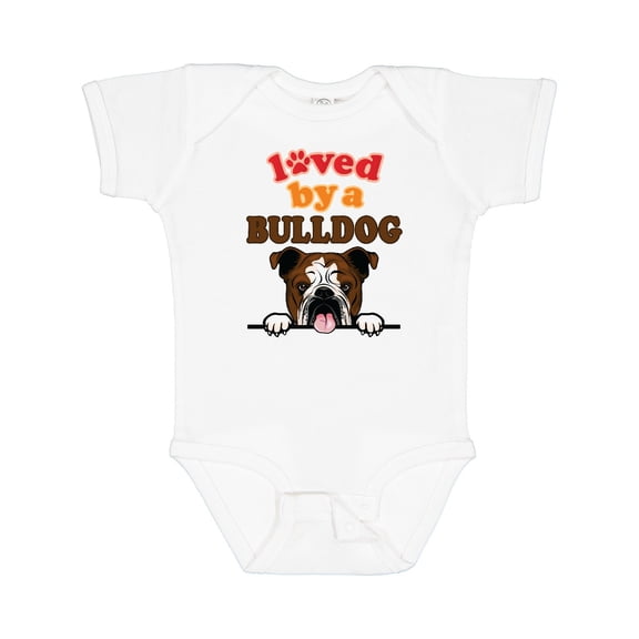 Inktastic English Bulldog Dog Girls Baby Bodysuit