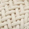 thumbnail image 4 of SUN STONE Womens Beige Woven Cushioned Slip Resistant Round Toe Wedge Buckle Dress Sandals Shoes 10 M, 4 of 4