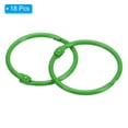 thumbnail image 3 of Unique Bargains 45mm Loose Leaf Binder Rings, 18 Pack 3mm Metal Flash Card Book Binding Rings for Key Chain Card, Green, 3 of 7