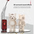 thumbnail image 5 of Giunmcul up to 65% Off Bluetooth Speaker Puss Styling Bluetooth 5. Heavy Stereo Surround Sound Mini Portable Speaker Large Capacity Lithium Battery Multifunction Button Call, 5 of 5