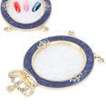 thumbnail image 4 of Nail Polish Palette, Resin Nail Art Color Mixing Palette Multifunction  For Nail Salon For Home Use Gold, 4 of 8