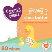 Parent's Choice Soothing Shea Butter Baby Wipes, 80 count