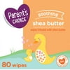 Parent's Choice Soothing Shea Butter Baby Wipes, 80 count