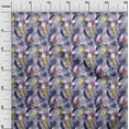 thumbnail image 3 of oneOone Cotton Cambric Violet Fabric Tropical Leaf Quilting Supplies Print Sewing Fabric By The Yard 56 Inch Wide, 3 of 5