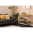 thumbnail image 1 of South Shore Maliza Bar Cart, in Faux Carrara Marble and Gold, 1 of 12