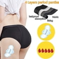 thumbnail image 4 of Ropa interior menstrual ZVZK, absorbente de flujo pesado, 30 ml, paquete de 3 unidades, para mujer, 4 of 7